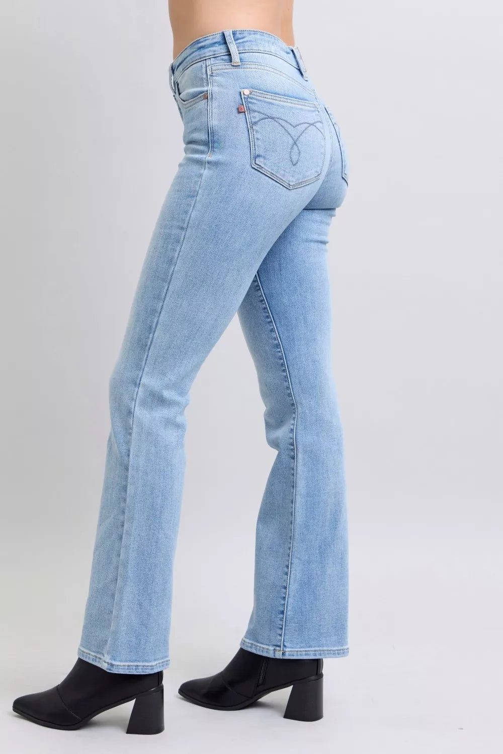 Hazel Blues® | Judy Blue Mid Rise Thermal Bootcut Jeans
