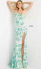 Jovani One-Shoulder Long Sequin Prom Dress 08256