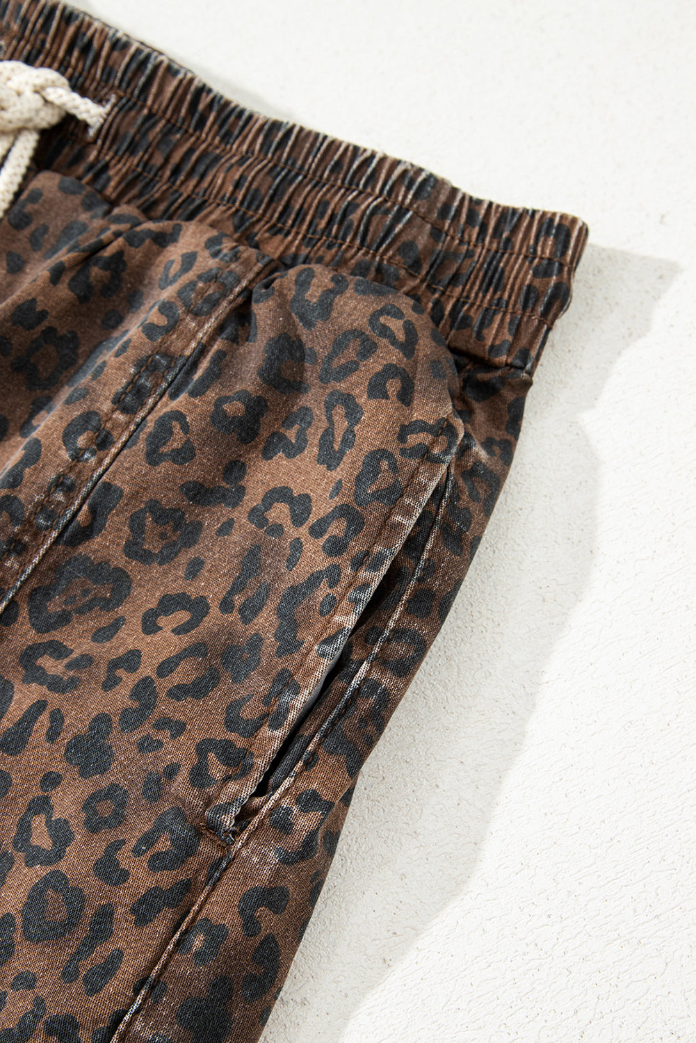 Hazel Blues® | Wild Side Shorts | Leopard Denim Shorts