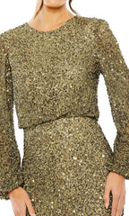 Long Sleeve Formal Gown: Mac Duggal 10044