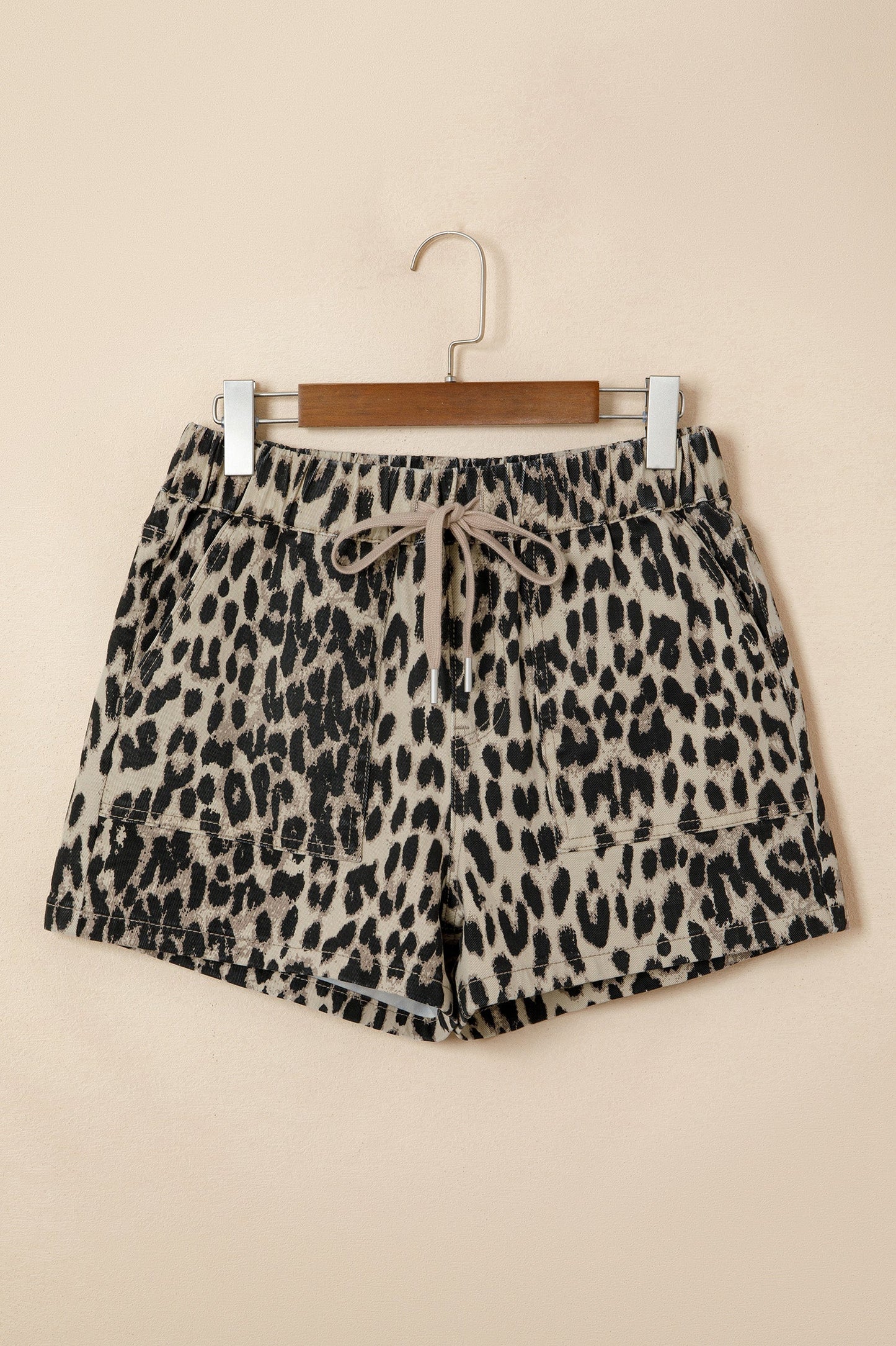 Hazel Blues® | Leopard Love Denim Shorts | Leopard Lace Denim Shorts