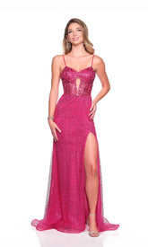 Long Prom Dress: Dave and Johnny 12450