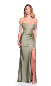 Long Prom Dress: Dave and Johnny 12490