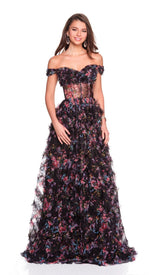 Long Prom Dress: Dave and Johnny 12508