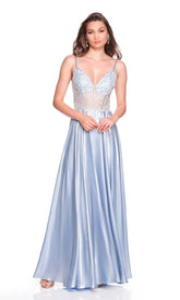 Long Prom Dress: Dave and Johnny 12631