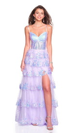 Long Prom Dress: Dave and Johnny 12636