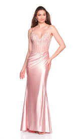 Long Prom Dress: Dave and Johnny 12669