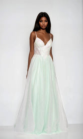 Long Prom Dress: Dave and Johnny 12687