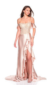Long Prom Dress: Dave and Johnny 12718