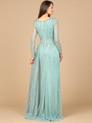 Lara Dresses 28934 Long Evening Lace Fitted Formal Dress