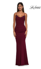 Lace-Back Long Prom Dress: La Femme 32357