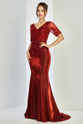 Adora Design 3252 Fitted Long Formal Plus Size Evening Dress