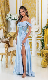 Lace-Corset Long Prom Dress: Dancing Queen 4474