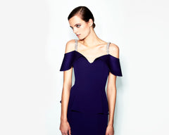 Alexander by Daymor 550 Long Formal Peplum Evening Dress