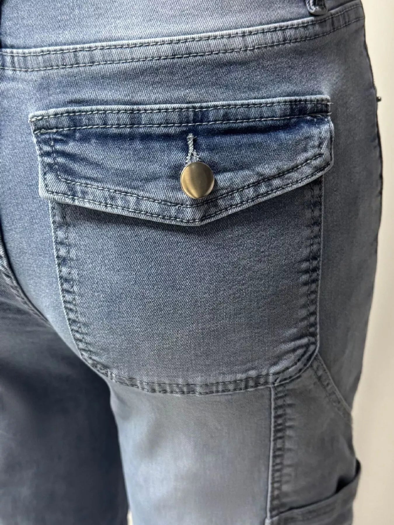 Hazel Blues® | Washed Wide Leg Jeans