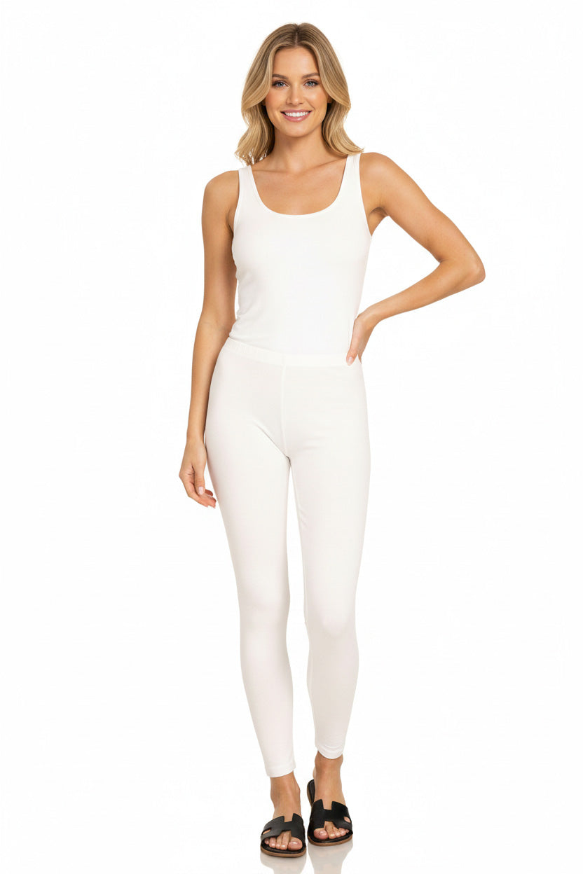 Hazel Blues® | Zenana Premium Cotton Full Length Leggings
