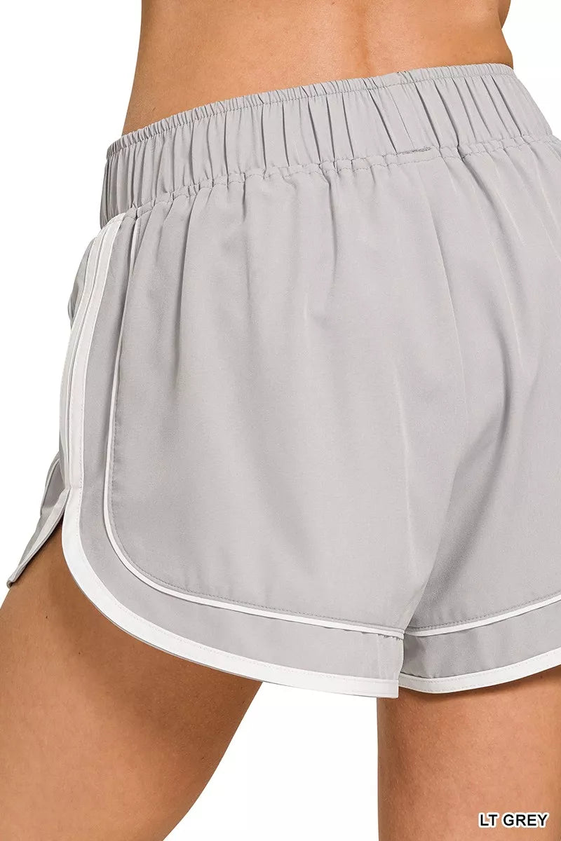 Hazel Blues® | Zenana Soft Woven Lined Dolphin Shorts