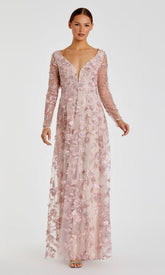 Long Sleeve Long Formal Dress: Mac Duggal 70224