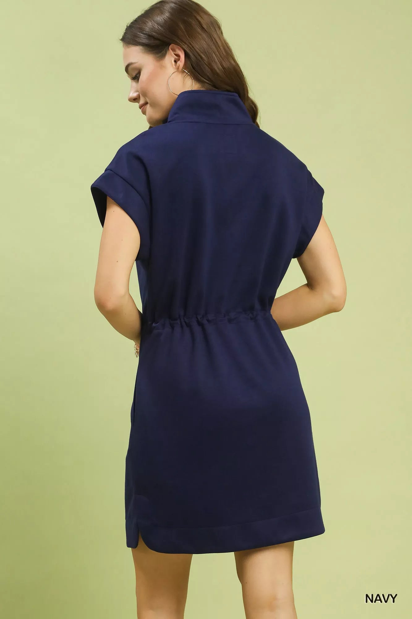 Hazel Blues® | Umgee Dolman Sleeve Zip Detail Dress