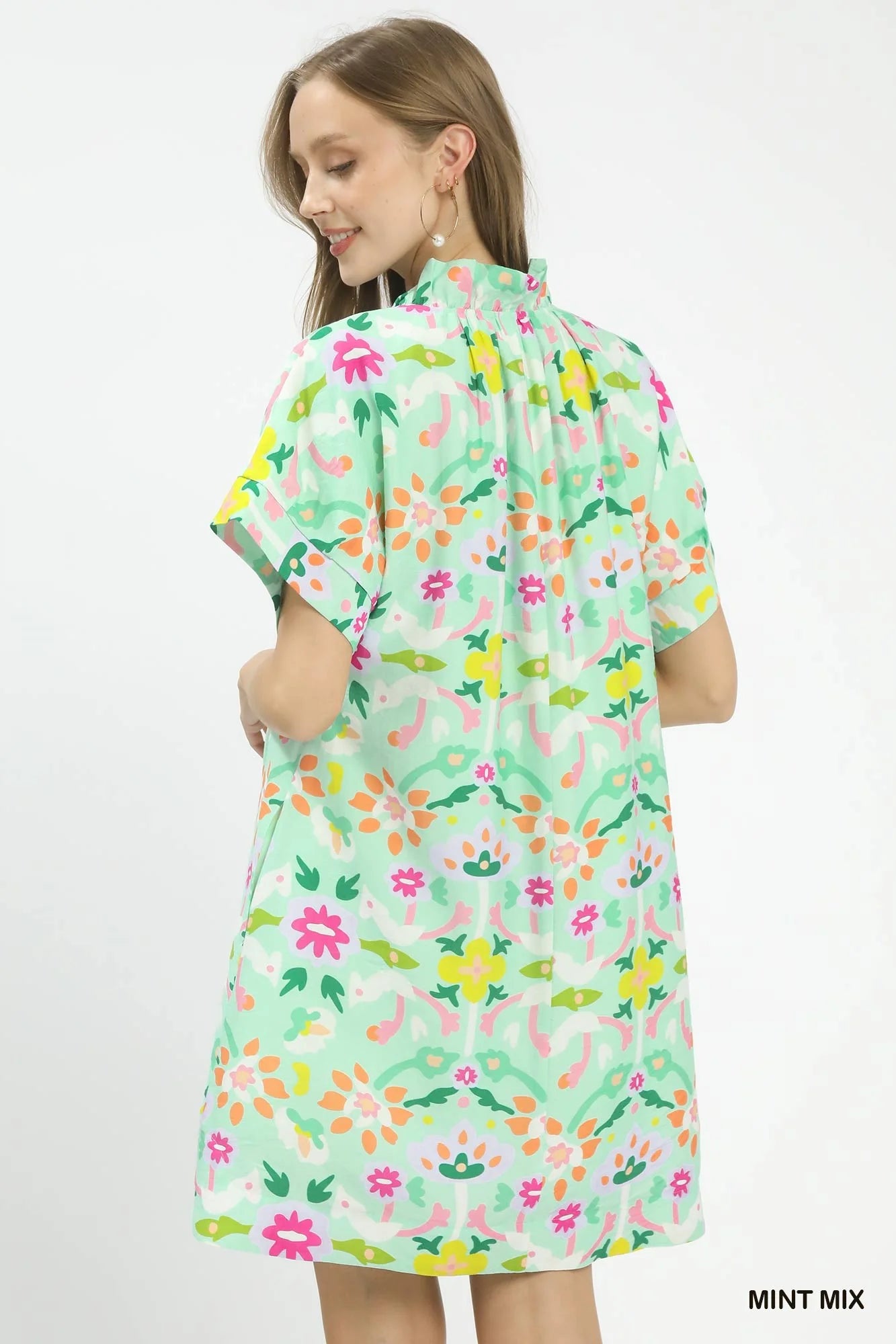 Hazel Blues® | Umgee Abstract Floral Shift Dress