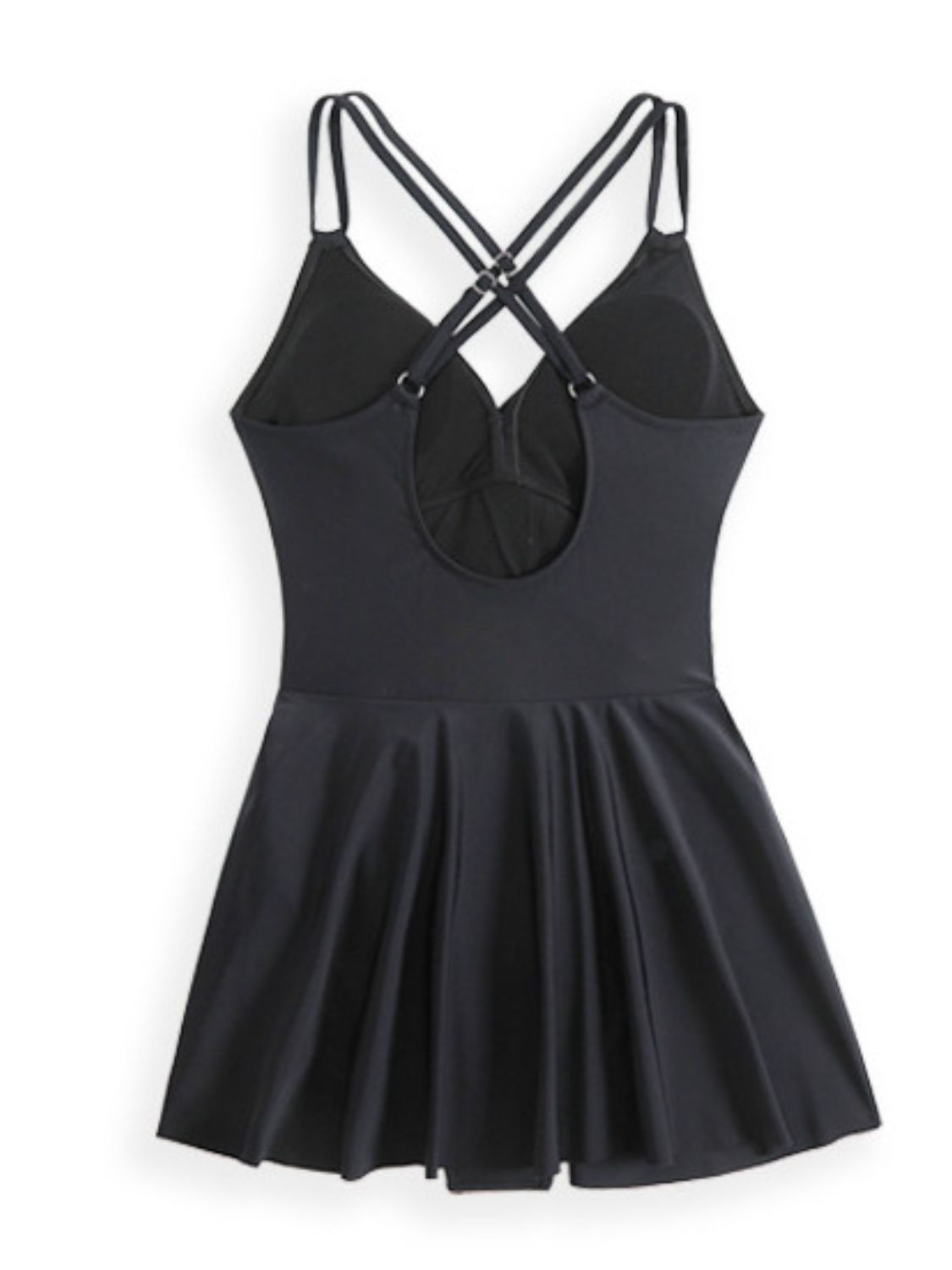 Hazel Blues® | Twisted Front Crisscross Double Spaghetti Strap One-Piece Swimwear