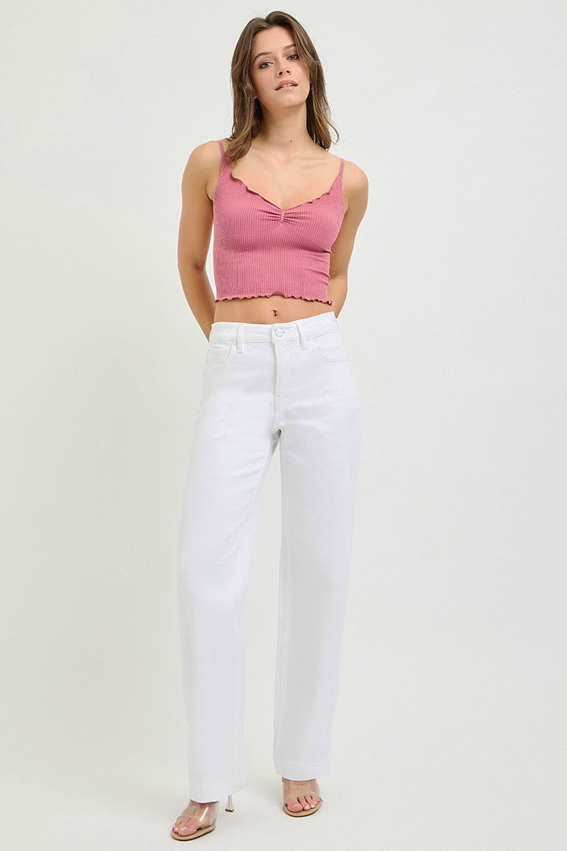 Hazel Blues® | RISEN High Rise Wide Baggy Pants