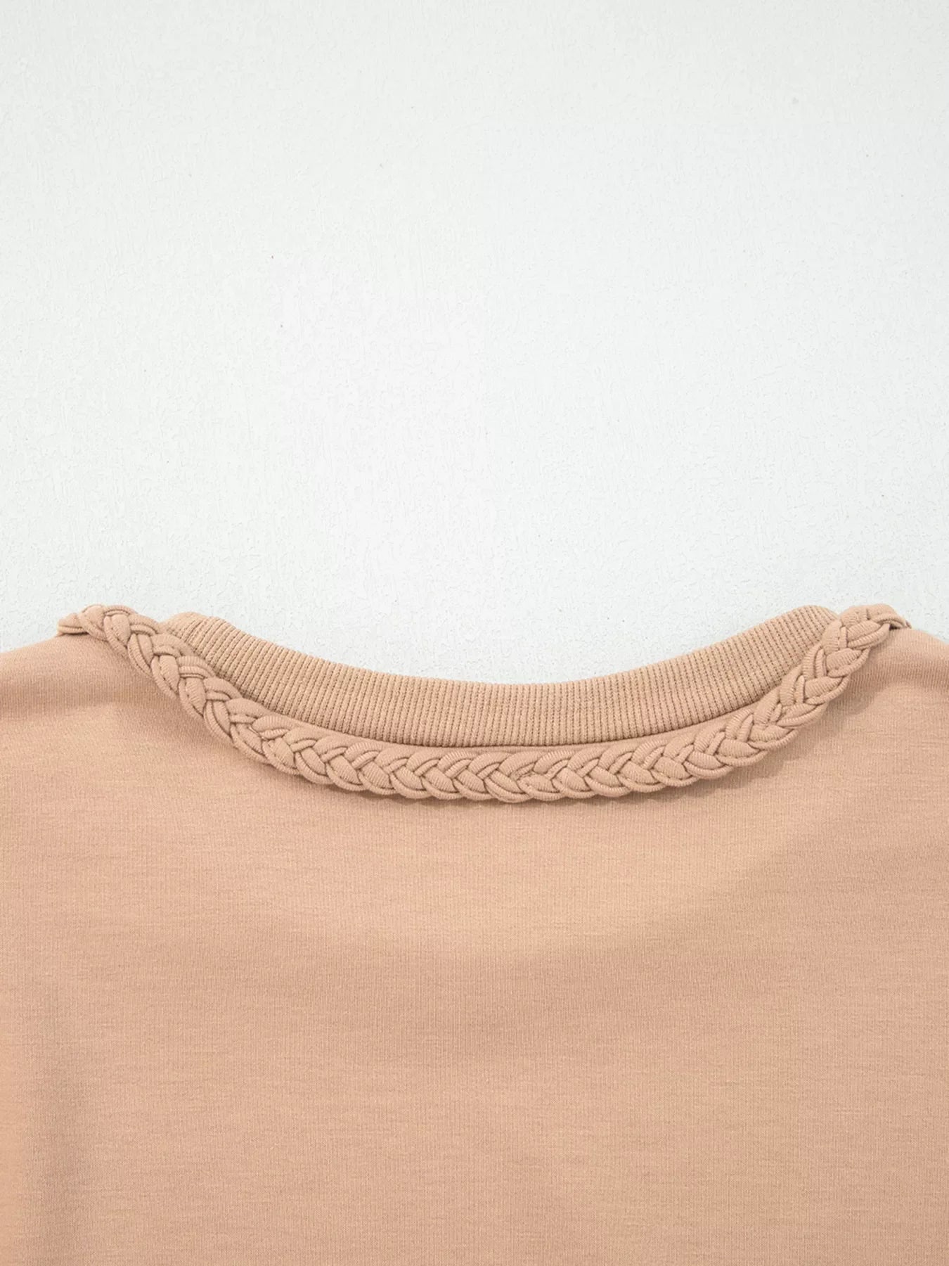 Hazel Blues® | Braided Trim Puff Sleeve Dress