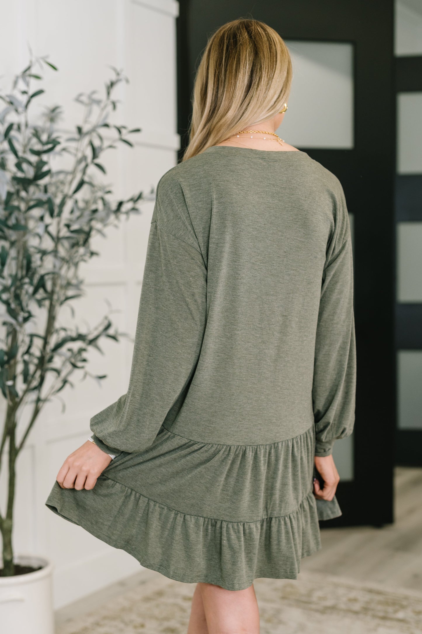 Hazel Blues® | Autumn Breeze Long Sleeve Knit Dress