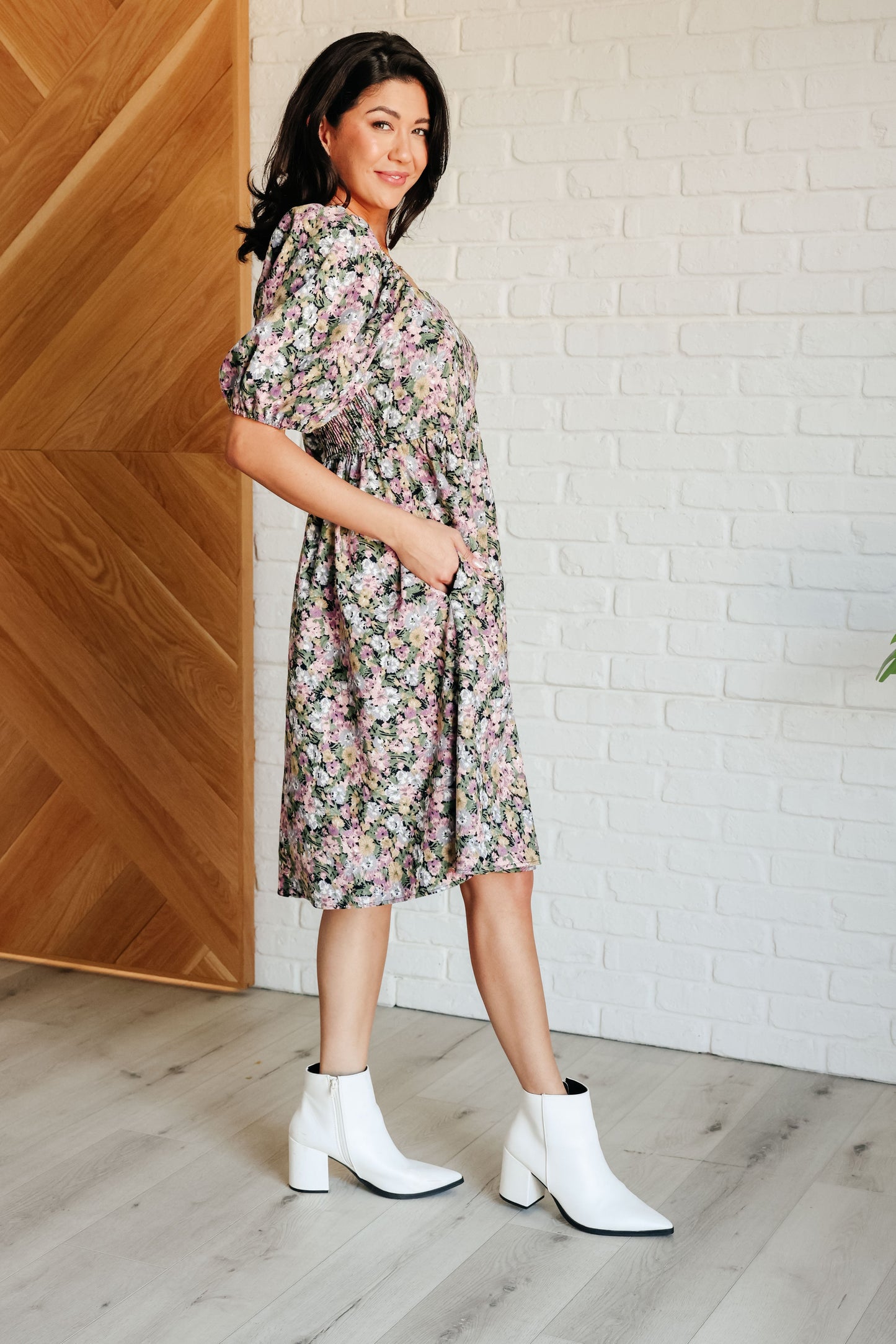 Hazel Blues® | Excellence Without Effort Floral Dress