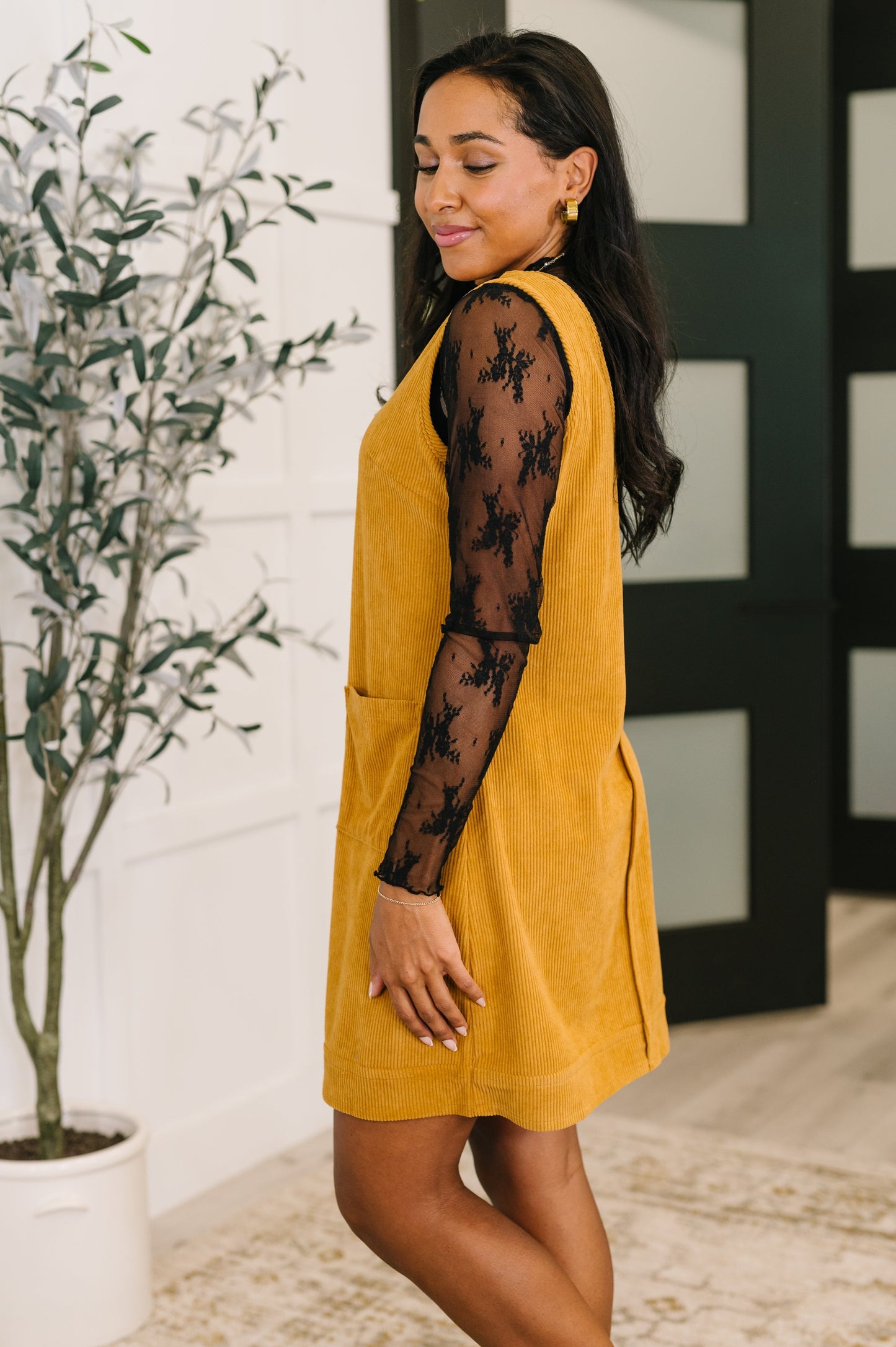 Hazel Blues® | Feeling That Way Corduroy Dress