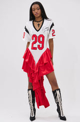 FEMME FOOTBALL JERSEY MINI DRESS