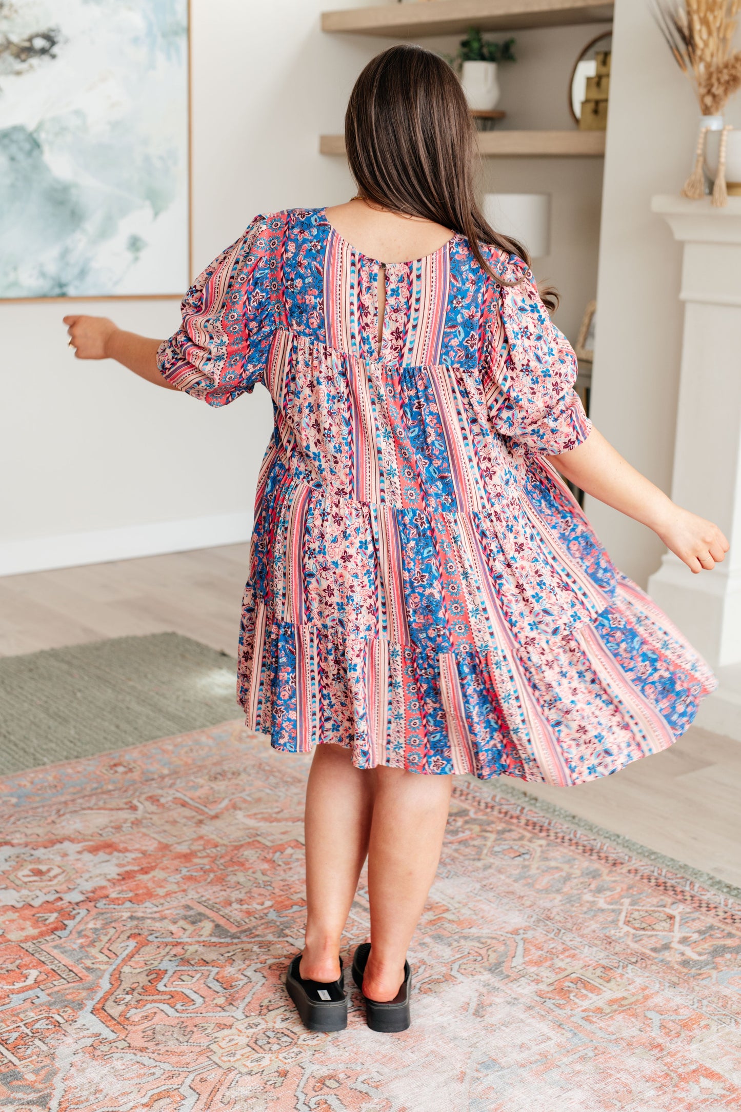 Hazel Blues® | It's a Delicacy Tiered Dress