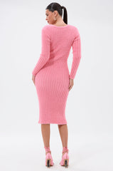 WANT YOU BACK KNIT MIDI DRESS
