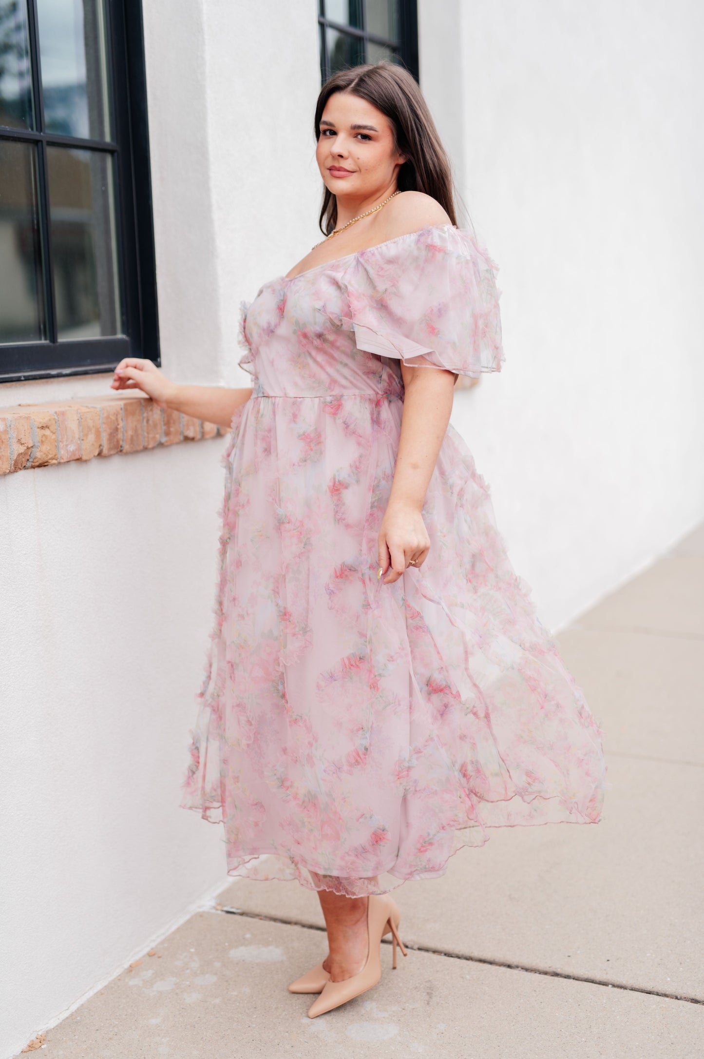 Hazel Blues® | My Little Songbird Fluttersleeve Dress