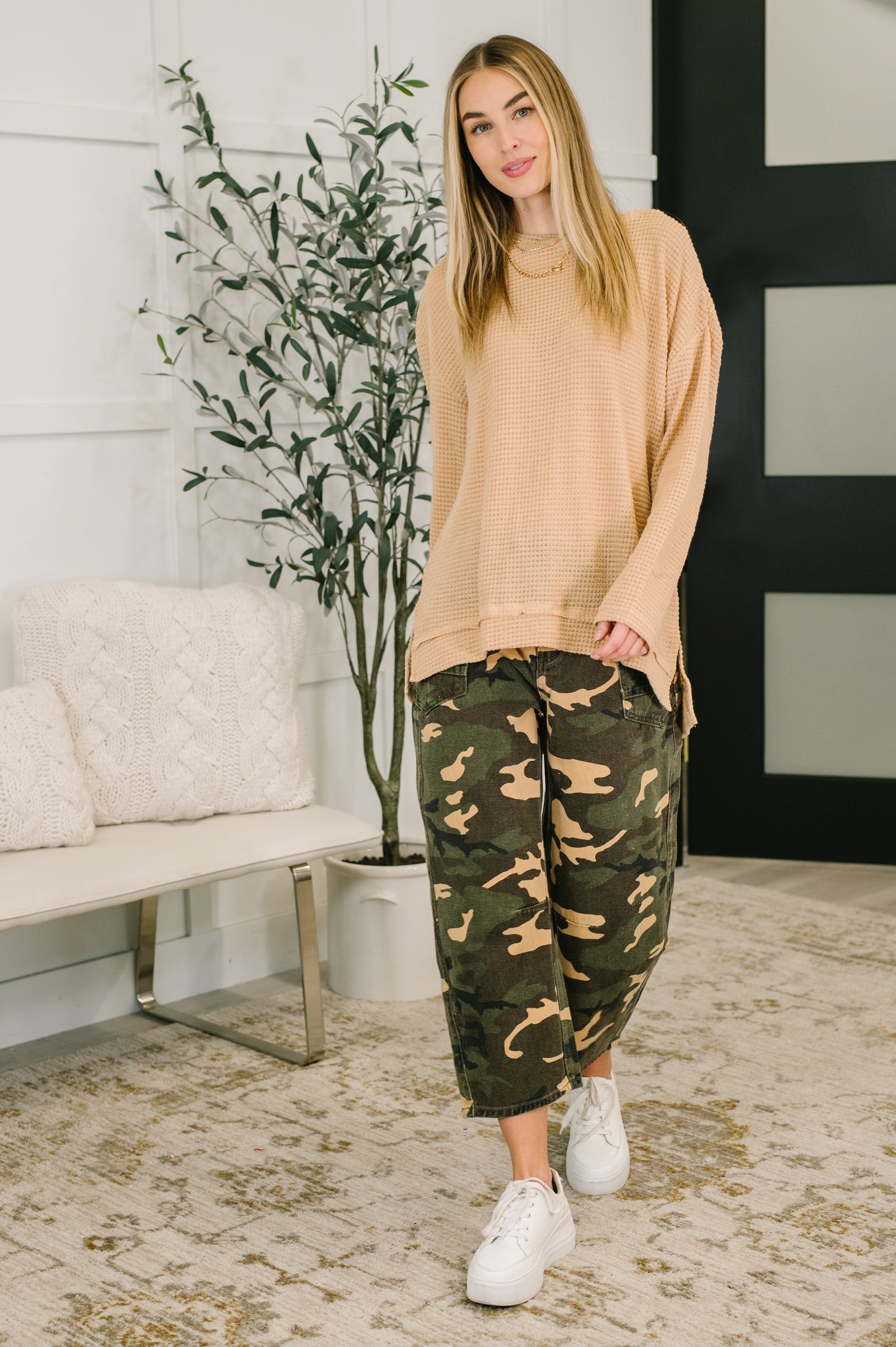 Hazel Blues® | Now You See Me Camo Cargo Pants