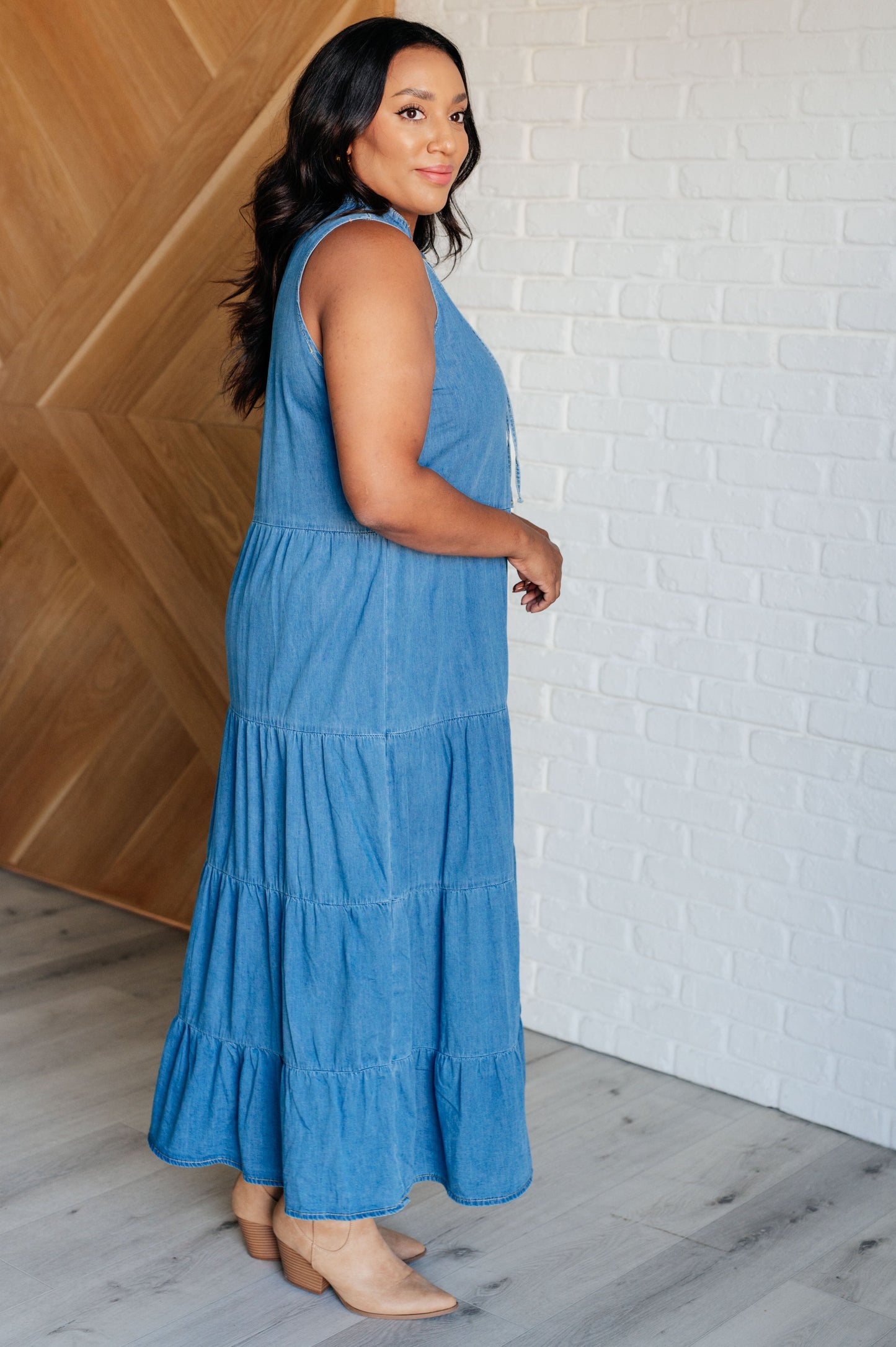 Hazel Blues® | Perfect Choice Denim Maxi Dress