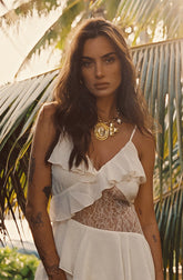 Verona Gold and Black Charm Necklace