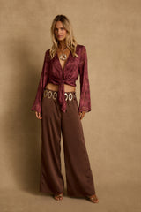 Waverly Mulberry Blouse