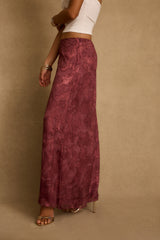 Waverly Mulberry Maxi Skirt