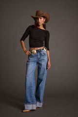 Waverly Black and Gold Statement Belt