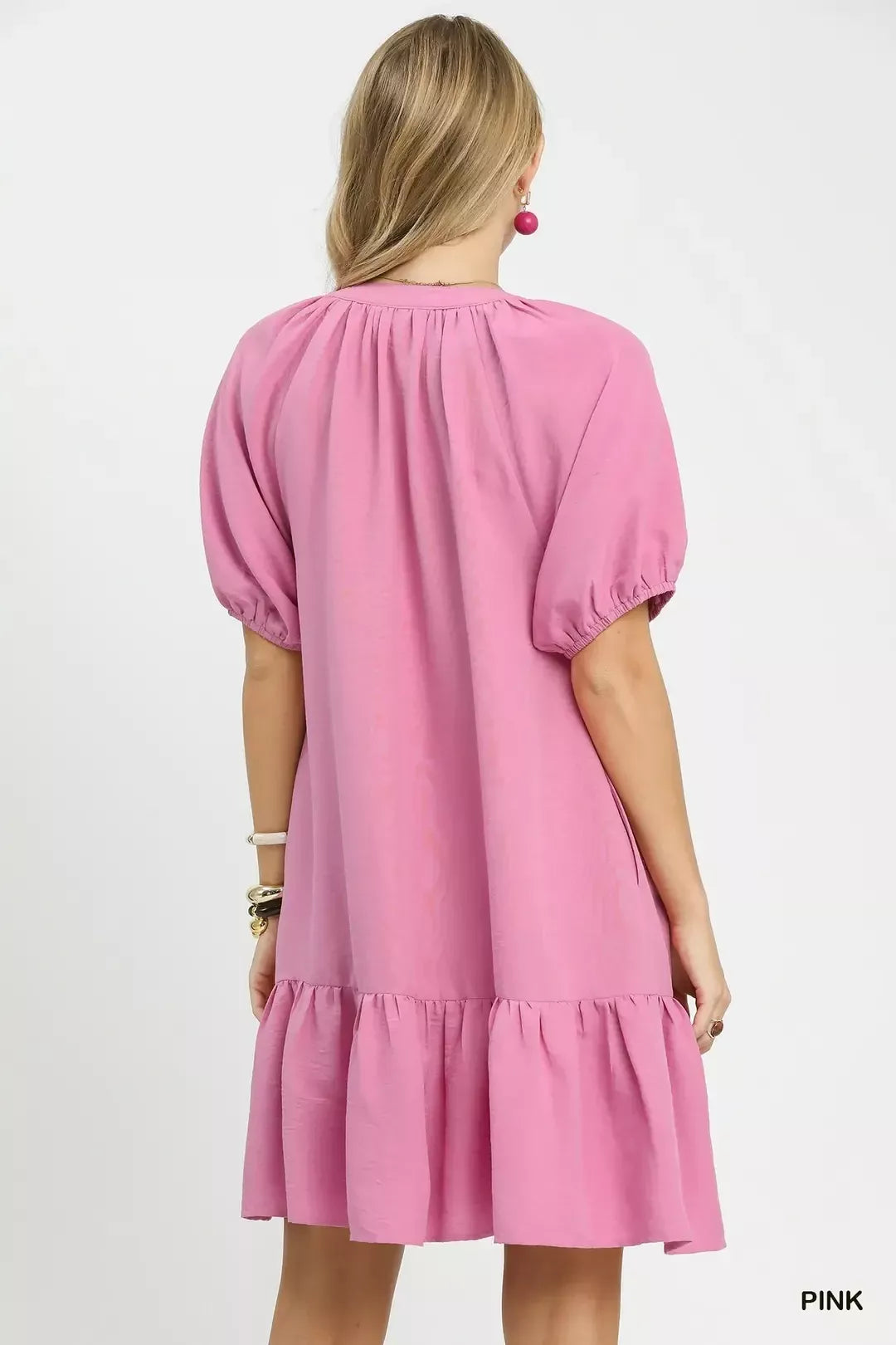 Hazel Blues® | Umgee Embroidered Floral Babydoll Dress
