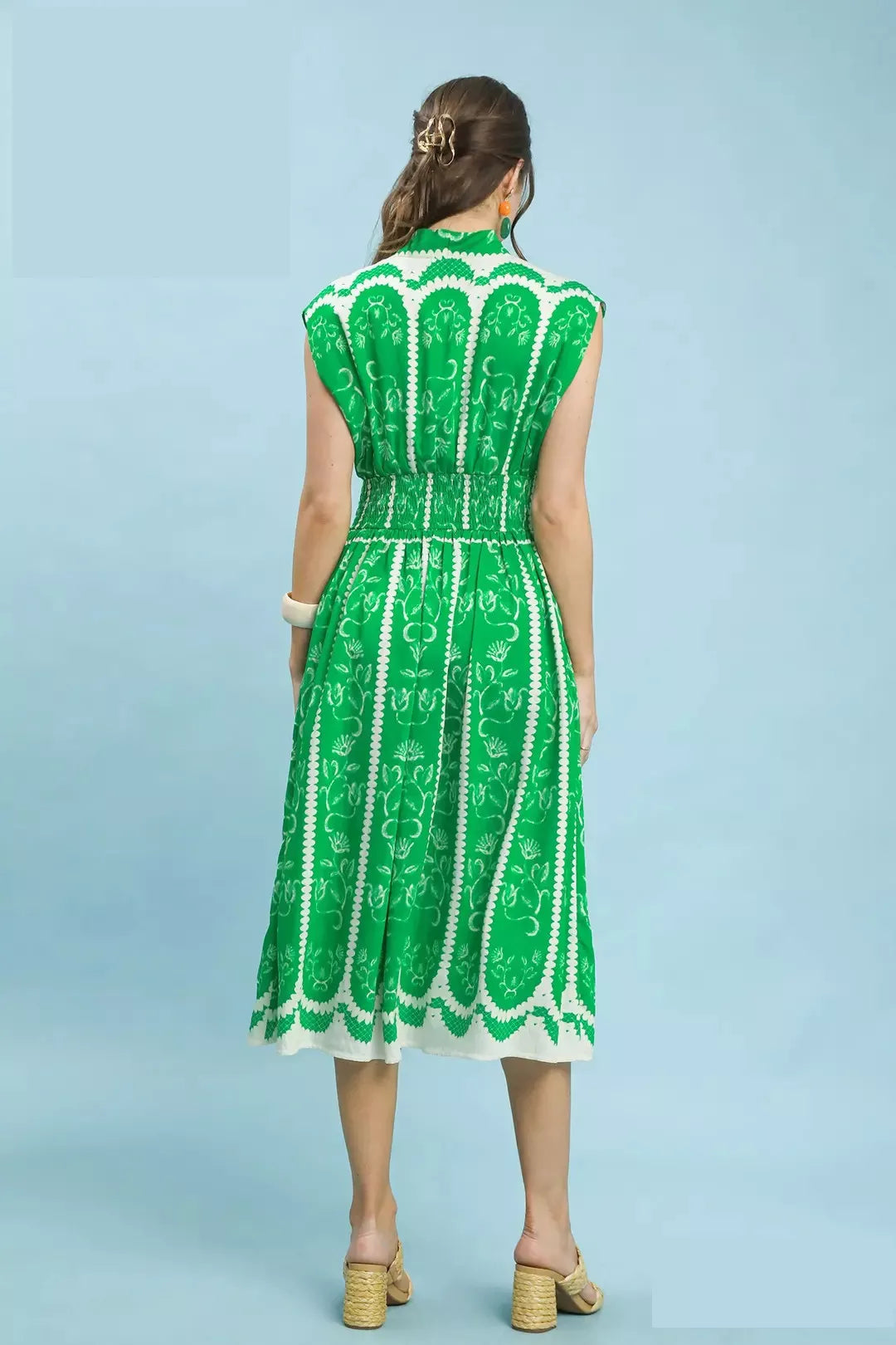 Hazel Blues® | Umgee Sleeveless Smocked Midi Dress