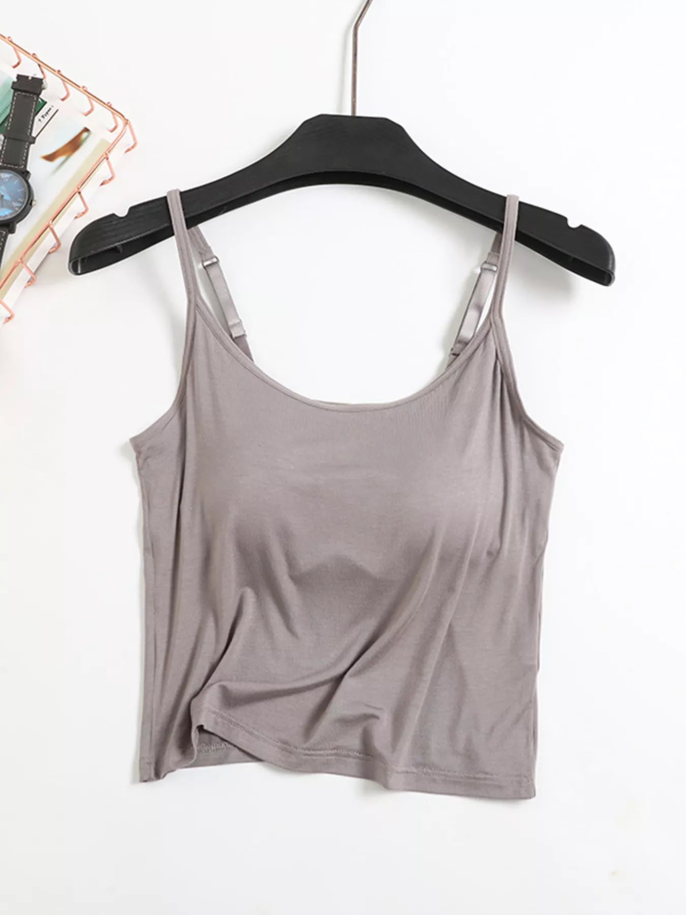 Hazel Blues® | Modal Adjustable Strap Padded Cami and Shorts Set
