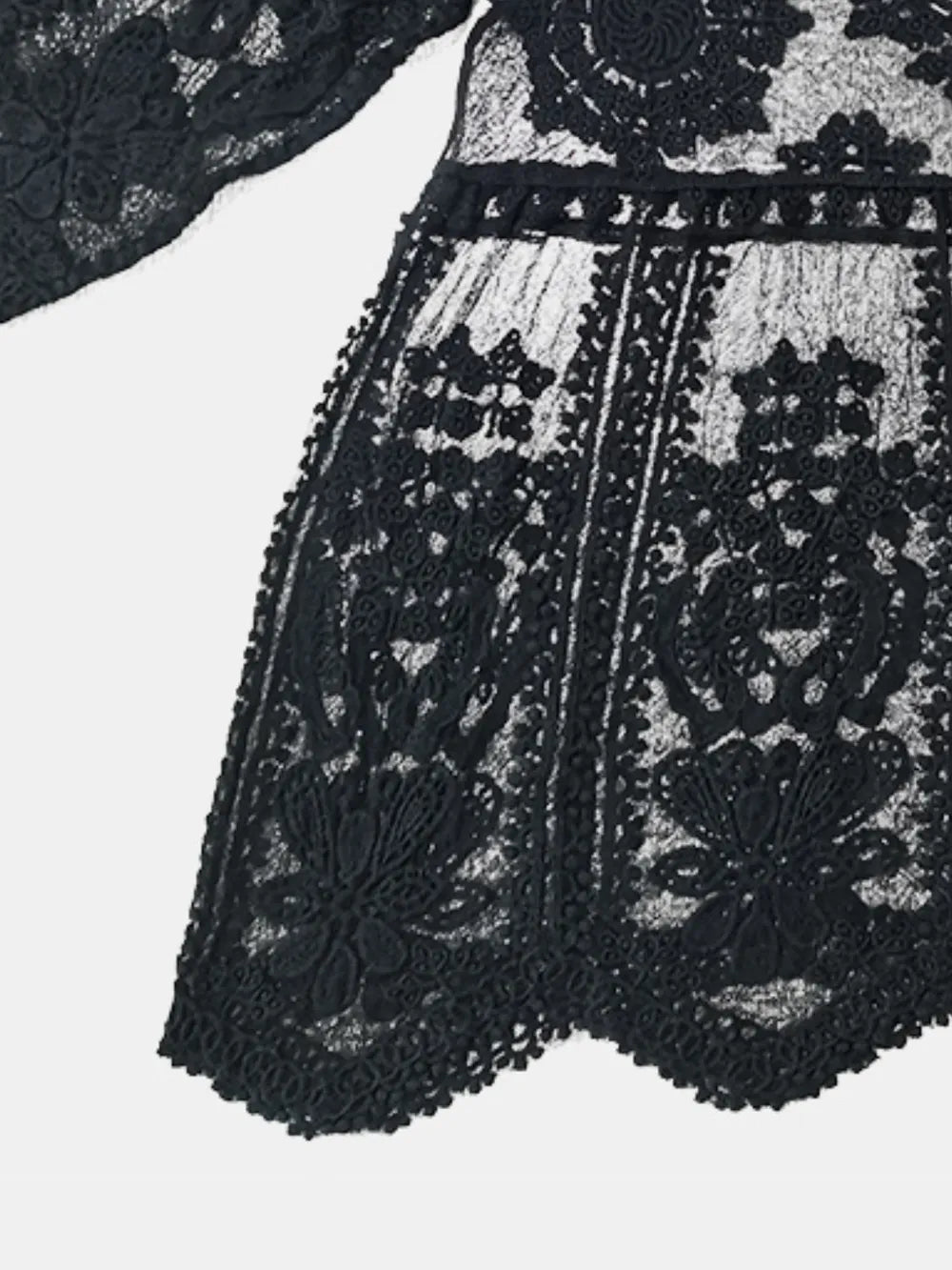 Hazel Blues® | Lace Round Neck Cover-Up