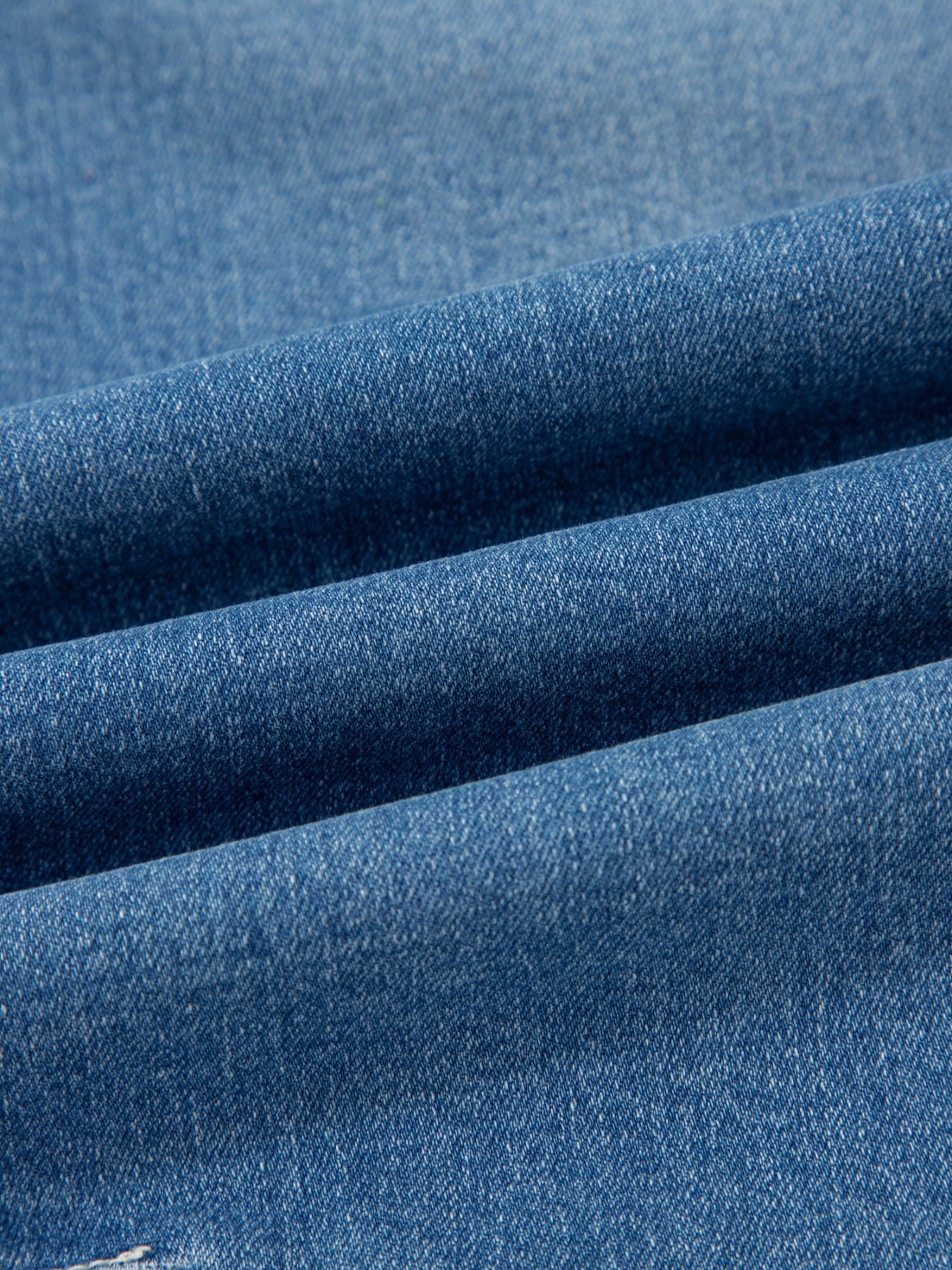 Hazel Blues® | Washed Cuffed Barrel Jeans