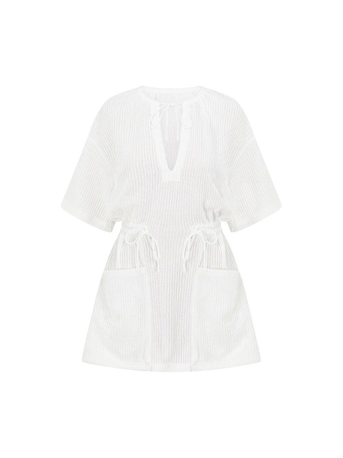 Hazel Blues® | Relaxed Fit Half Sleeve Cover-Up Dress