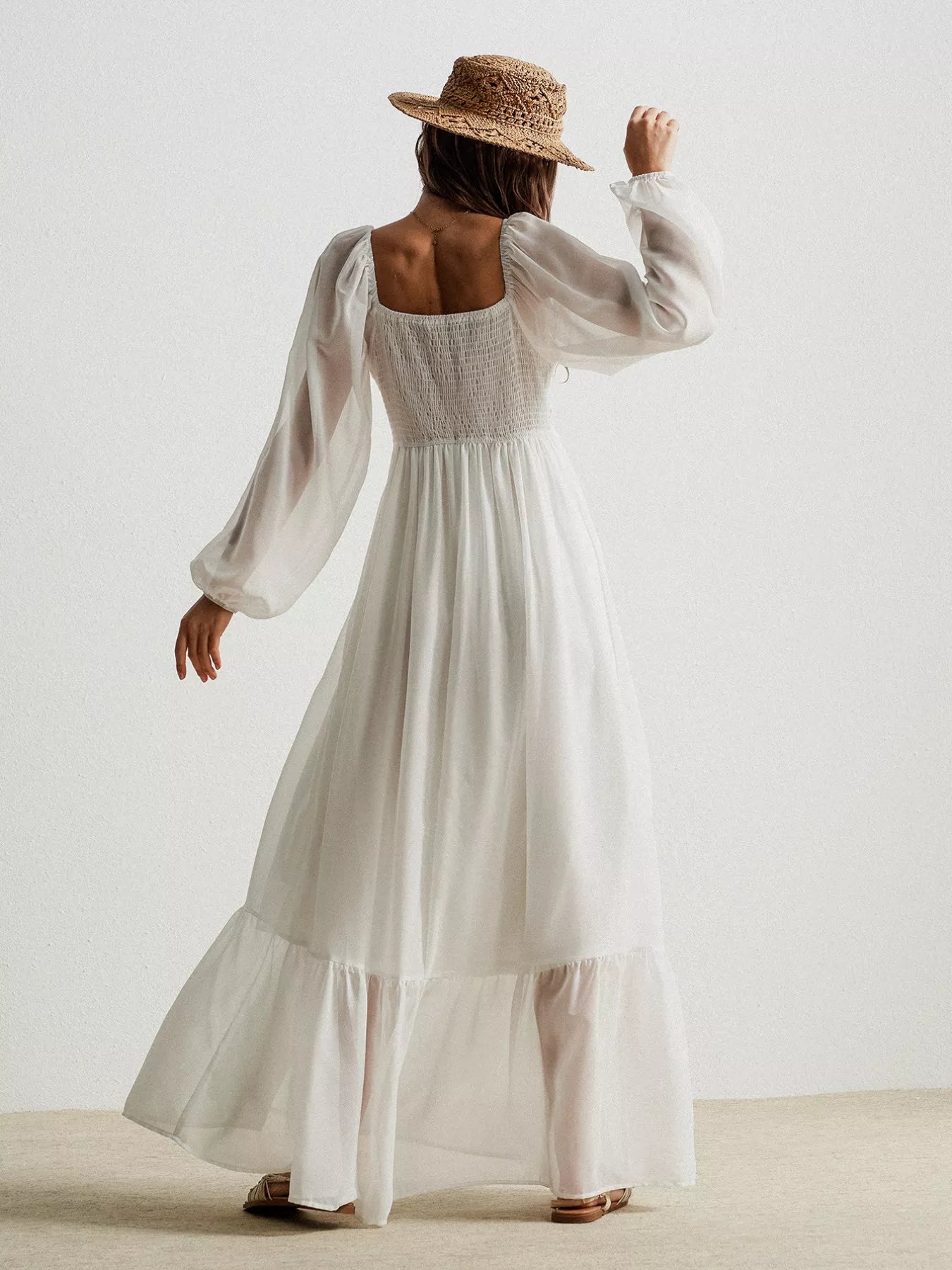 Hazel Blues® | Boho Chic Crochet Lace Maxi Dress