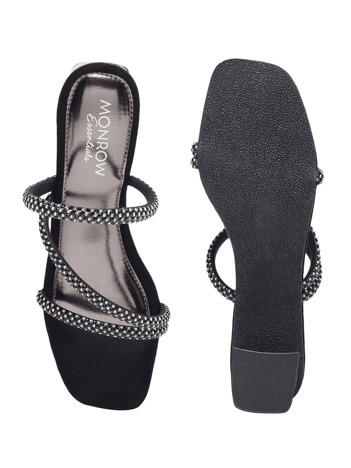 Carole Black Block Heels