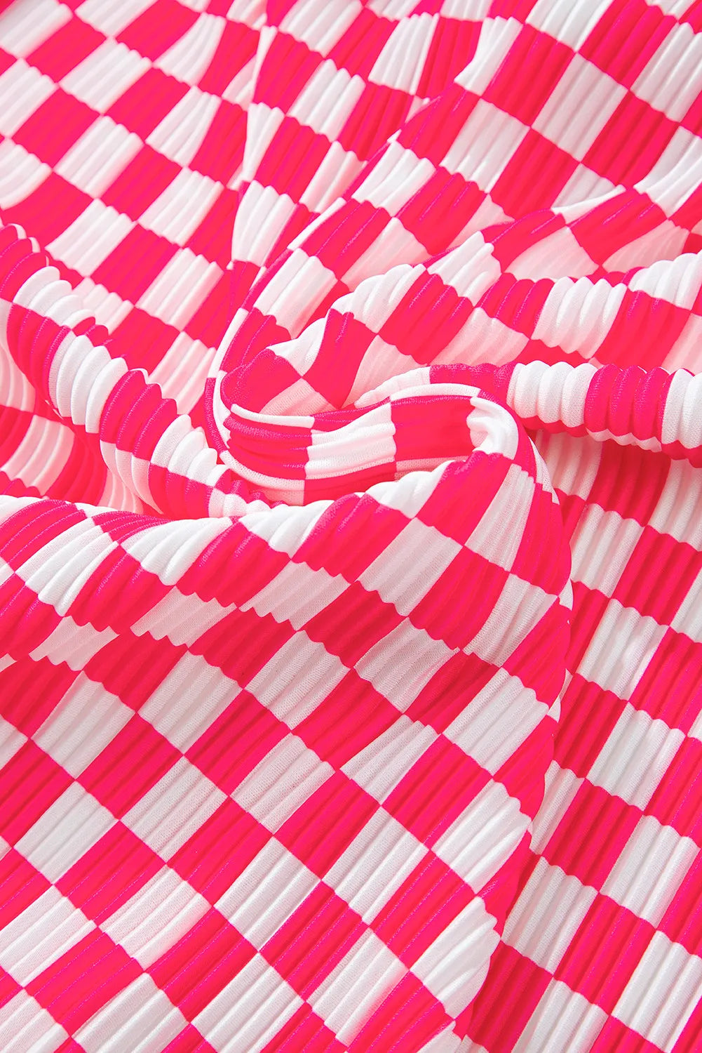 Hazel Blues® | Checkered Button Up Top and Pants Lounge Set
