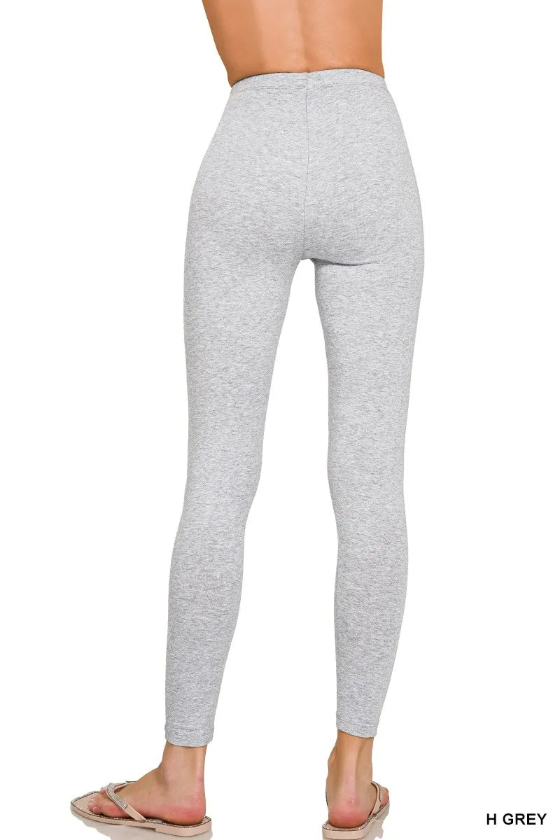 Hazel Blues® | Zenana Premium Cotton Full Length Leggings